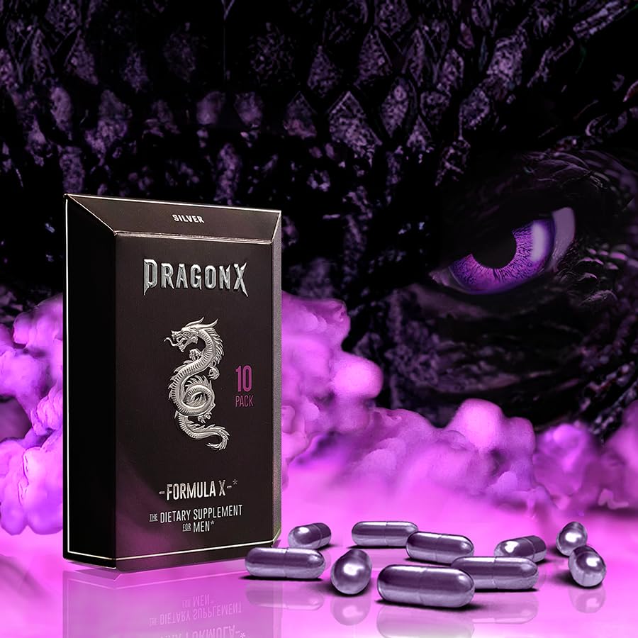 DRAGONX Silver capsules closeup highlights easy daily-use format for energy