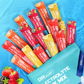 Dralot Sugar Free Electrolyte Powder packets arranged for display