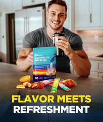 Nutrition highlights showing 5 electrolytes and 5 vitamins