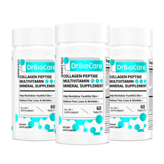 DrBioCare Collagen Peptides for Women bottle with 180 tablets