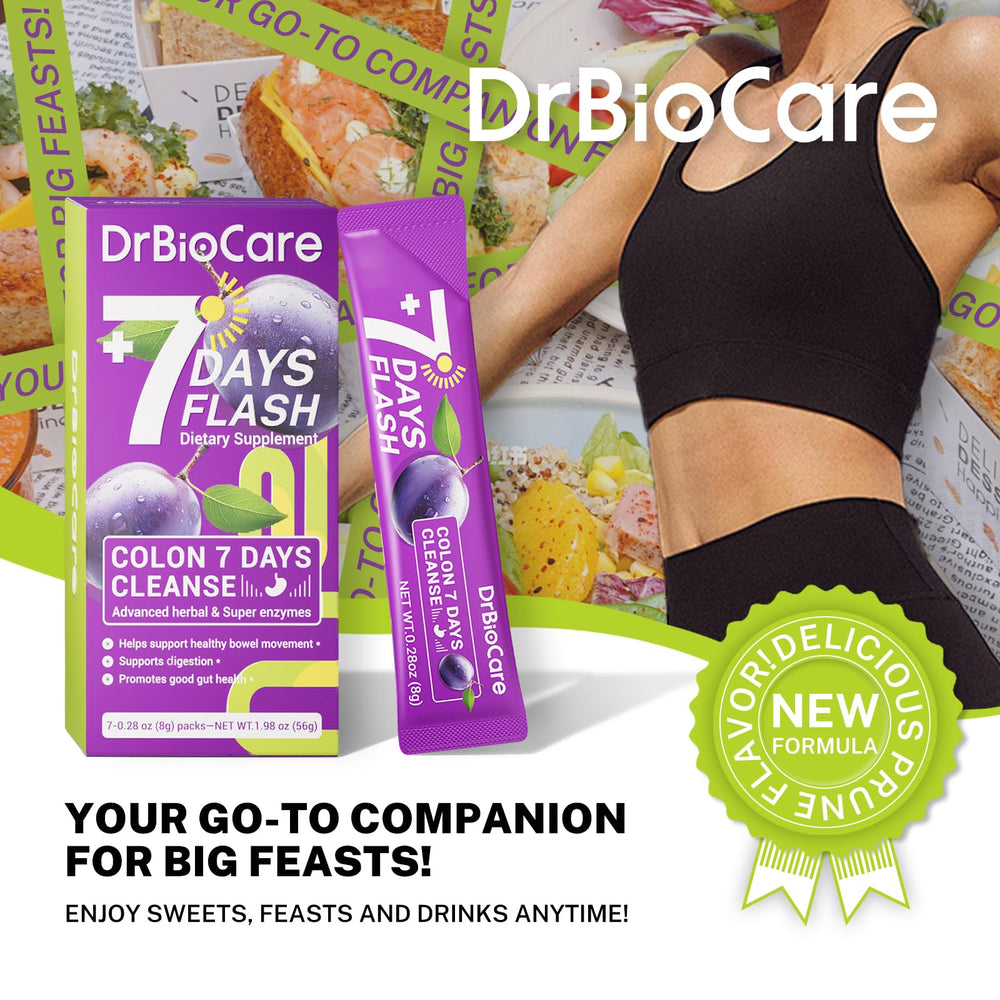 DrBioCare detox and digestive support imagery with healthy gut lifestyle