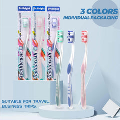 DR.BRIGHT 6-pack toothbrush - travel packaging
