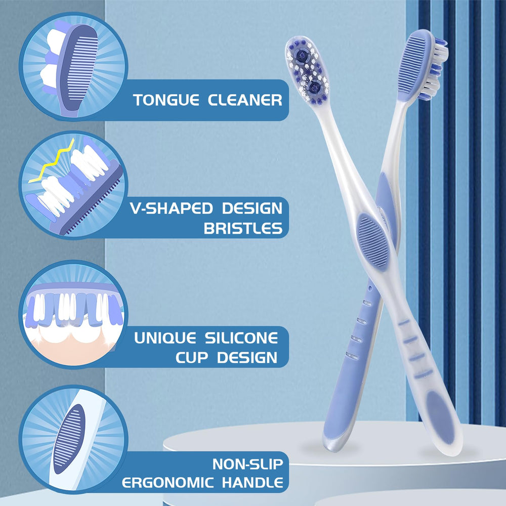 Dr.BRIGHT medium toothbrush for adults – pack of six (image 2)