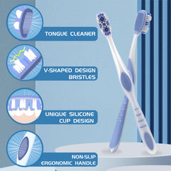 Dr.BRIGHT medium toothbrush for adults – pack of six (image 2)