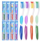DR.BRIGHT Medium Toothbrush for Adults in assorted colors, 8 pack