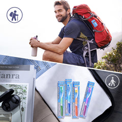 Travel-friendly DR.BRIGHT 8-pack packaging with assorted colors