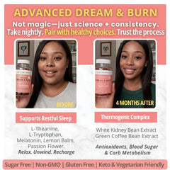 Dream & Burn gummies ready to take before bed