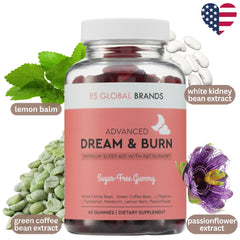 Dream & Burn bottle and packaging