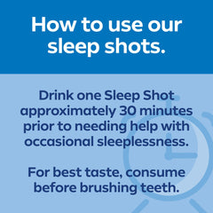 Snoozeberry flavor label on Dream Water bottle