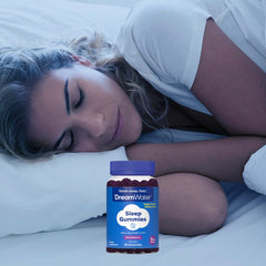 60-count bottle shown for travel-friendly sleep aid
