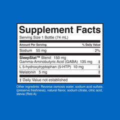 Dream Water SleepStat graphic with bottle and label