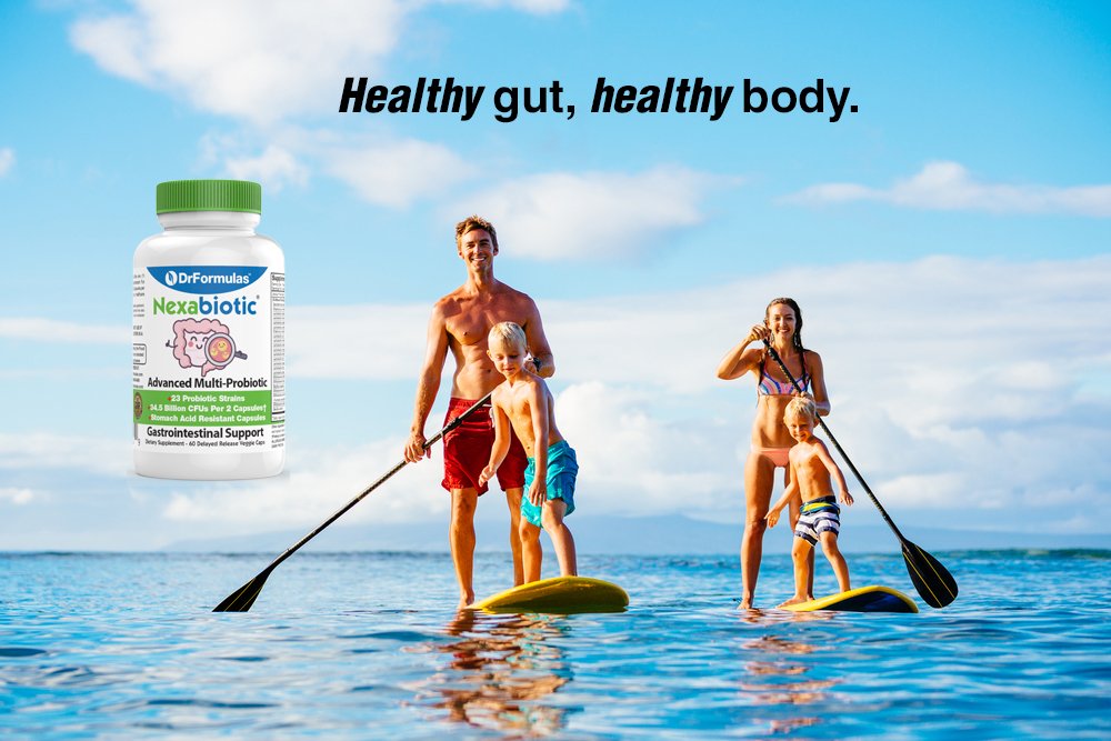 Nexabiotic 23 bottle with imagery for adults including moms