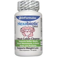 DrFormulas Nexabiotic Colon Cleanse bottle and packaging