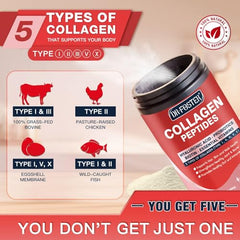 Gluten-free, non-GMO, sugar-free badges on packaging