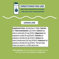 Drinklits Lemon Lime mocktail setup with citrus garnish on a tray.