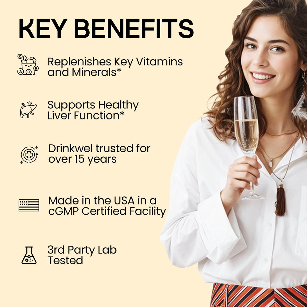 Nutrition facts and ingredient list for Drinkwel Better Mornings