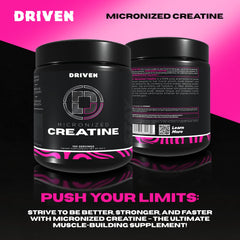 Creatine Monohydrate 500g bottle label close-up