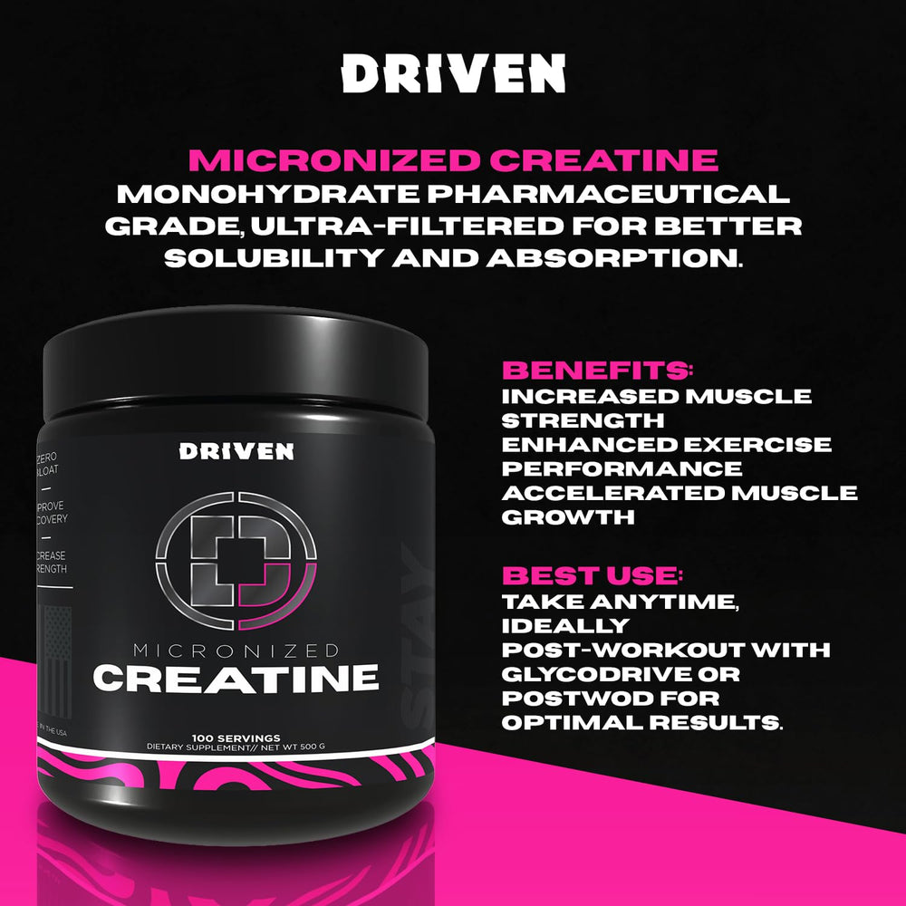 Micronized creatine powder for instant mix