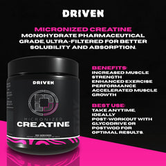 Micronized creatine powder for instant mix