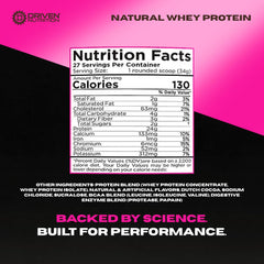 Driven Nutrition whey with digestive enzymes promotes smooth digestion after shakes