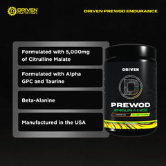 Driven PREWOD glass with powder blends easily for quick training sessions