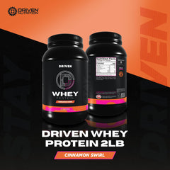 Driven WHEY Grass-Fed Whey Bag highlights daily protein support.