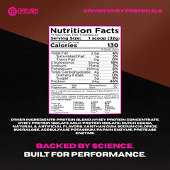 Driven Whey mixer bottle shake demonstrates easy mixing for workouts.