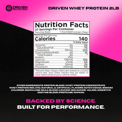 Driven WHEY post-workout shake for quick recovery