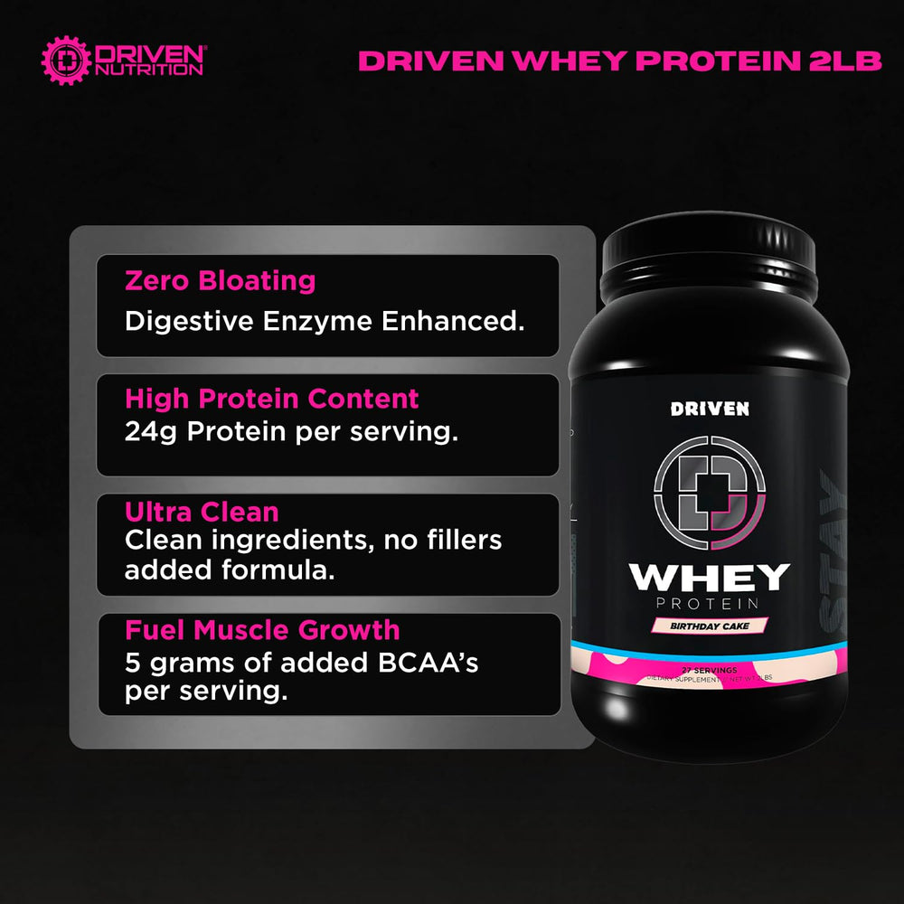 Driven WHEY pour with milk reveals creamy shake