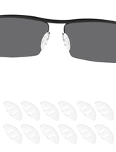 Drogo silicone eyeglasses nose pads 15mm clear D-shape close-up