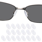 DROGO silicone nose pads set for Maui Jim and Oakley eyewear – 10 pairs in clear