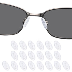 DROGO silicone nose pads set for Maui Jim and Oakley eyewear – 10 pairs in clear