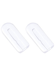 Close-up of 12mm clear silicone nose pads