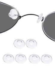 Drogo 3 pairs clear 9mm silicone eyeglass nose pads