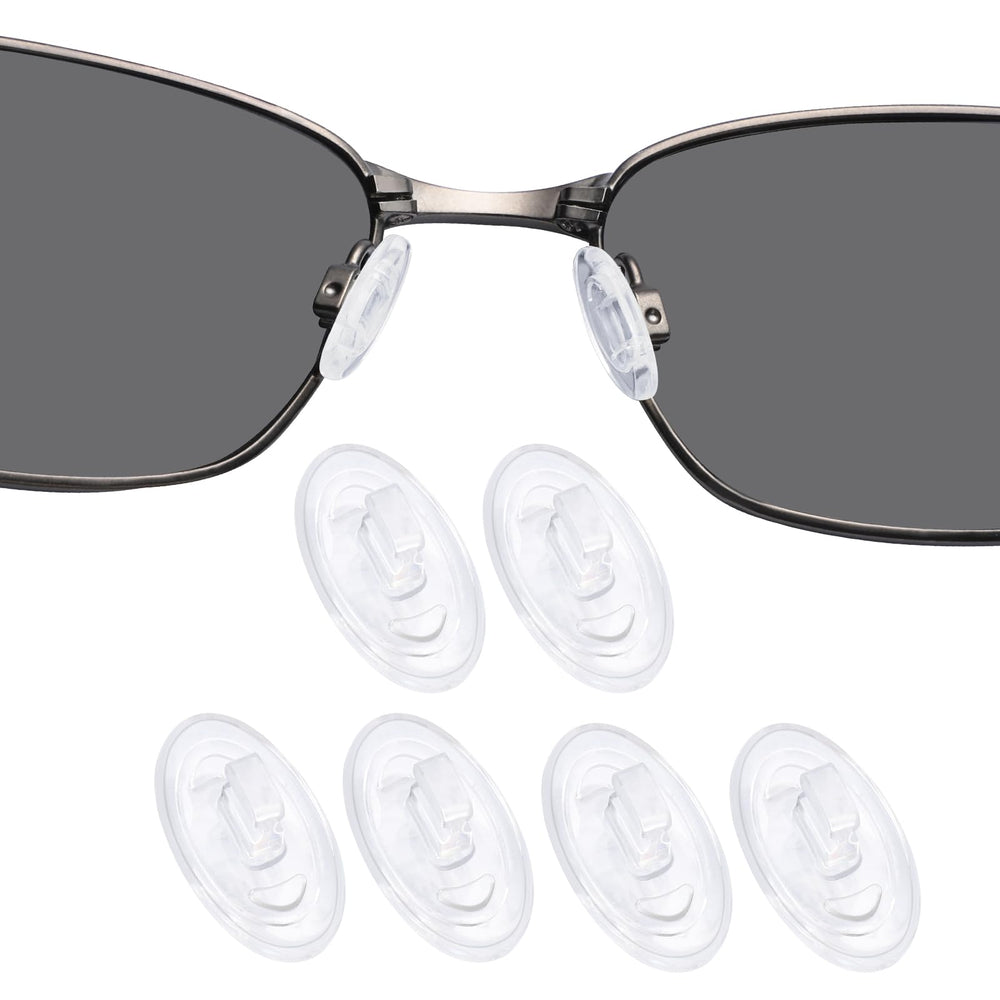 DROGO 3-pair silicone nose pads for Maui Jim Crosshair OO4044 - front view