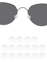 Drogo 8-pair set of clear silicone nose pads 9mm for eyeglasses
