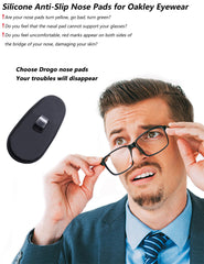 Includes 3 pairs of clear B-Shape nose pads; frame and lenses not included