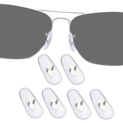 DROGO 3-pack clear silicone nose pads for Ray-Ban sunglasses RB3025/RB3026