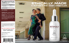 Lifestyle shot featuring wellness routine with liquid supplement