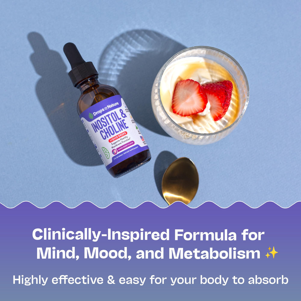 Drops Of Nature drops falling into water showing easy mixing and flavor benefit