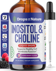 Drops Of Nature front bottle showing mixed berry label and easy dosing benefit