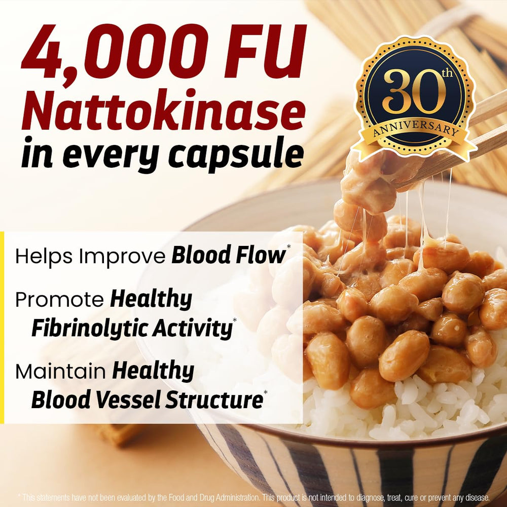 Nattokinase capsules nutrition facts panel