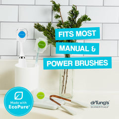 Protector fits most manual and electric toothbrushes