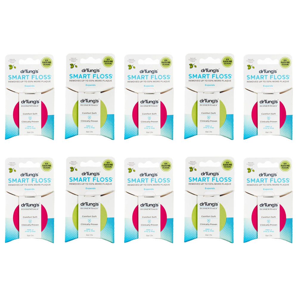 DrTung's Smart Floss hero image with cardamom flavor 10-pack