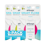 DrTung's Smart Floss Cardamom flavor packaging – 3 pack