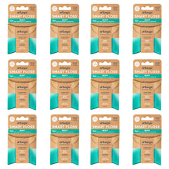 Front view of drTung's Smart Floss Mint packaging