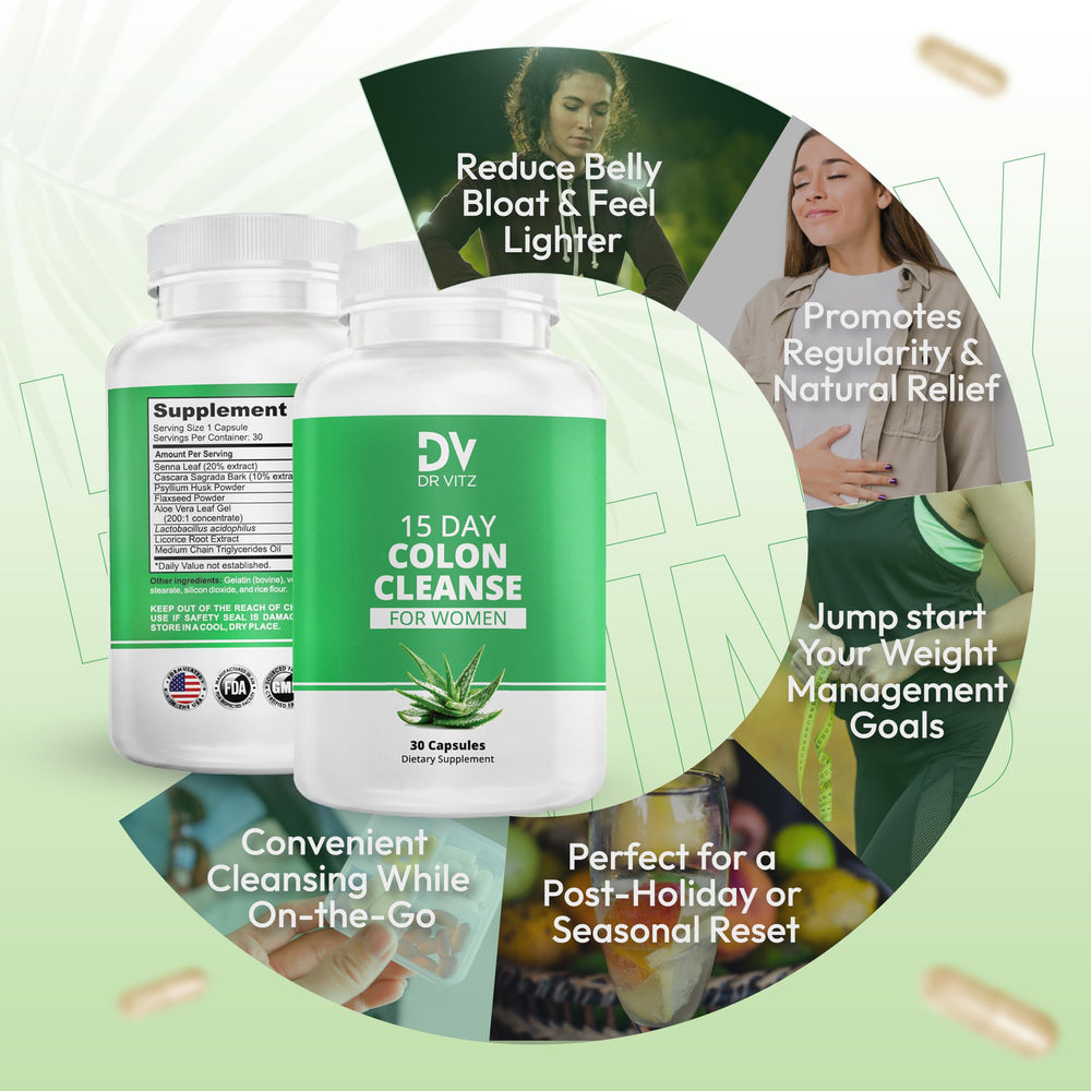 Dr Vitz capsules arranged for an easy daily routine