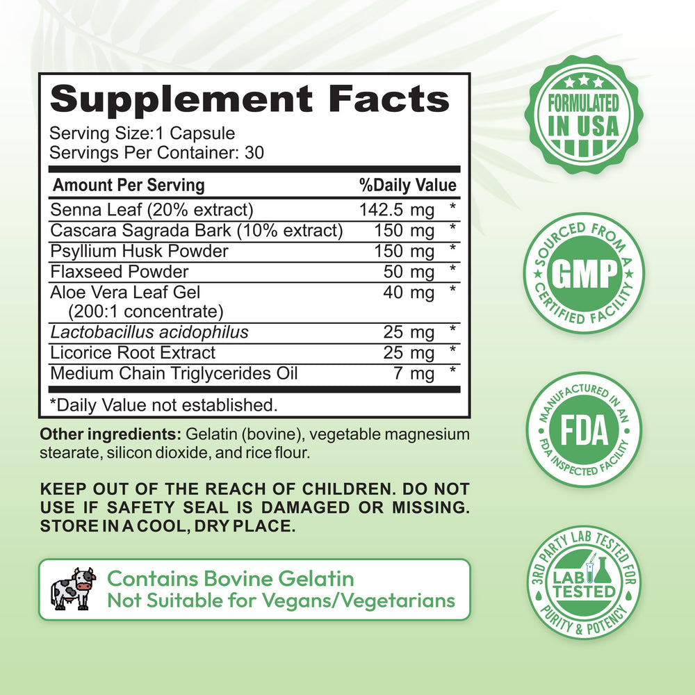 Dr Vitz herbal blend with probiotics and fiber for gut balance