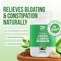 Dr Vitz bottle in a lifestyle setting suggesting post-meal comfort and energy