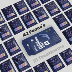 Instruction leaflet and 42 dry whitening strips included